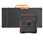 Jackery Solar Generator 1000 PRO, 1002Wh Power Station with 2 * 80W Solar Panels, AC Fast Charging in 1.8 Hours, Dual PD 100W Ports, Two-Sided Sunlight Absorption, for RV Camping & Power Outages
