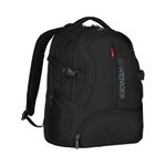 Wenger 600636 Transit 16' Backpack, Padded Laptop Compartment with iPad/Tablet/eReader Pocket in Black (27 litres), 46 Centimeters, WE600636, Black (Schwarz), 46 centimeters, School Backpack