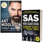 First Man In Leading from the Front & SAS Who Dares Wins Leadership Secrets from the Special Forces By Anthony Middleton 2 Books Collection Set