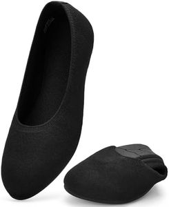 poemlady Women’s Ballet Flat Shoes Dress Shoes Knit Round Toe Slip On Ballerina Walking Flats Shoes for Woman Low Wedge Casual Comfort Soft B/Black9, B/Black Size 9
