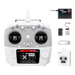 Radiolink T12D 12CH RC Transmitter & R12F Receiver Kit, 2.4GHz Radio Controller with 4km Range, 50 Models Storage, Supports ELRS/TBS Crossfire Module for Drone, Airplane, Car, Boat (Mode 2)