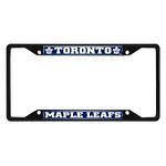 Fan Mats 31393: Toronto Maple Leafs Metal License Plate Frame Black Finish