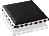 Leather Black Cigarette Case Holds 