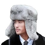 keusyoi Thick Warm Bomber Hat Men F