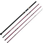 Berrypro Surf Spinning & Casting Fishing Rod Carbon Fiber Travel Fishing Rod(9 Feet /10 Feet /12 Feet) (12'-Spinning 4-Piece)