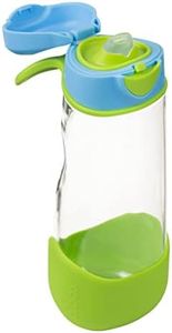 b.box 20 oz Sport Spout Kids Water Bottle for School, Sports, Travel, Daycare. Leakproof, Spill Proof, Dishwasher Safe. Easy Grip Triangle Shape, Durable Tritan Material. BPA Free.