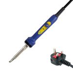 Hakko FX601 Portable Soldering Iron - Dial Temperature Control 240 to 540C 46W - Interchangeable Tip - Ideal for Electronics Soldering, Stained Glass Soldering, High Power Soldering 230V UK Plug