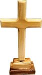 Holy Land Market Standing or Table Altar Olive Wood Cross (6 Inches (16 cm))