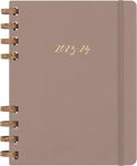 Moleskine Academic Monthly Planner 2023 -2024, 12-Month Weekly and Monthly Diary, University Agenda with Hard Cover, Size XL 20 x 25 cm, Crush Almond