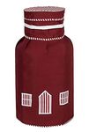 Kuber Industries Parachute Zippered Propane Tank Cover, Cylinder Protection Cover, LPG Gas Cylinder Cover (Maroon)-HS_38_KUBMART21739