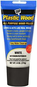 DAP Plastic Wood All Purpose Latex Wood Filler, White, 6 Oz (7079800585)