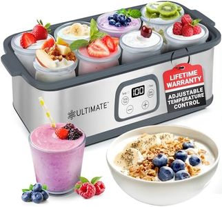 Ultimate Probiotic Yogurt Maker with Adjustable Temperature & Time Control - Make Trillions of Live Probiotics & Get Better Gut Health - ULTIMATE LIFETIME WARRANTY - Wellness Gifts for Men & Women