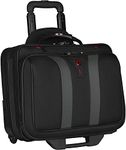 Wenger 600659 Granada 15.6 Inch Wheeled Laptop Case, Padded Laptop Compartment and Overnight Compartment in Black/Grey (24 Litre)