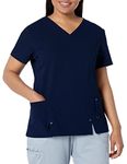 Dickies Women's Xtreme Stretch V-neck medical scrubs shirts, D-navy, M UK