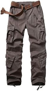 XNMAYA Women's Cargo Pants Quick Dry Casual Military Army Camo Combat Work Casual Pants with Pockets Grey US 22-Tag 42