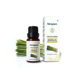 Neoglam Lemongrass Essential Oil 100% Pure, Organic, Undiluted for Aromatherapy, Relaxation, Hair, Moisturising Skin, Face & Body (10 ml)