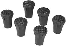 Trekking Pole Tips 6pcs Hiking Pole Rubber Tips End Walking Pole Feet Tips Protector for Walking Poles