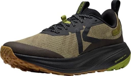 KEEN Men's Roam Breathable Lightweight Comfortable Trail Running Shoes, Dark Olive/Golden Cypress, 12