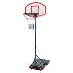 Taylor & Brown Fully Adjustable Freestanding Basketball Back Board Stand and Hoop Set Portable Hoop Net System on Wheels for Kids Youth Junior Outdoor Garden 165-205cm