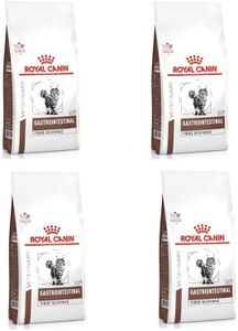 Royal Canin Veterinary Gastrointestinal Fibre Response | Paquete de 4 | 4 x 400 g | Alimento seco para gatos Adultos | para el Apoyo digestivo | Contenido energético Ajustado