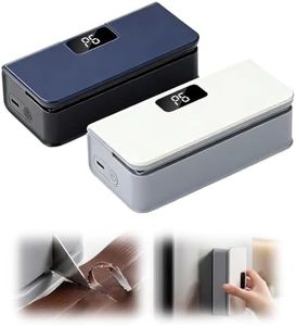 Mini Bag Sealer and Cutter, Rechargeable Potato Chip Bags Heat Sealer Capper, Upgrade Reseals Snack Plastic Bag Heat Seal and Cutter, Portable Bag Resealer for Snack Bags Food Storage (White + Blue)