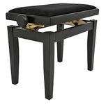 Navarrez Juan Miguel Piano bench Elegance black matt, adjustable Height, NV40