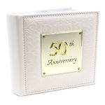 Joe Davies Delux 50th Wedding Anniversary Album-77985, White, Photo Size 6x4