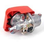 Engine Carburetor, Speed Carby Carburetor Aluminum Alloy Made for 49cc 60cc 66cc 80cc Engine (Red)