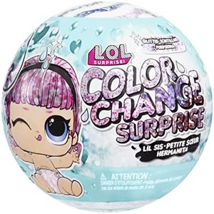 L.O.L. SURPRISE! Glitter Color Change Lil Sis with 5 Surprises Including a Collectible Doll, Sparkly Fashions, and Accessories Kids Ages 4+