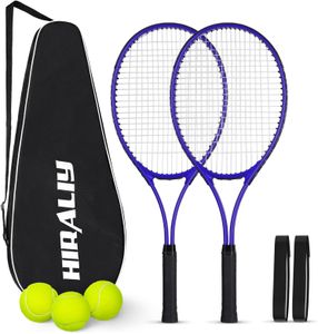 HIRALIY 27" Tennis Racket Set – Blue, Adult Size