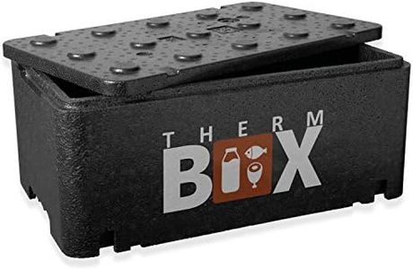 THERM BOX Thermobox Media 20-Litri Box isolato Thermobox Keep Warm Box Cooler Styrofoam Box 20BL All'interno: 45x25x17cm Riutilizzabile