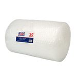 Pukka Pad, Pukka Post – Lightweight Protective Bubble Cushioning Wrap for Packaging and Mailing, Small Air Bubbles, 300mm x 20m Roll, Clear for Packing or Storage Boxes