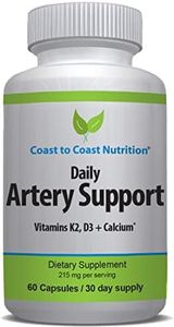 Coast to Coast Nutrition Artery Support - Artery & Circulation Supplements for Enhanced Blood Flow - Blood Circulation Supplements for Men and Women - 60 Count Capsules