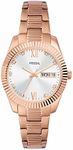 Fossil Women's Scarlette Mini Quartz Stainless Steel Three-Hand Watch, Color: Rose Gold (Model: ES5200), Rose Gold/Silver, Scarlette