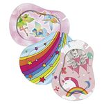 Ortopad® Bamboo for Girls, Adhesive Eye Patches, 30/Pack, Regular Size - Fairies, Rainbow Stars, Fantasy