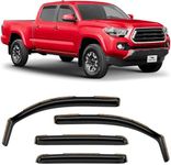 Voron Glass in-Channel Extra Durable Rain Guards for Trucks Toyota Tacoma 2016-2023 Double Cab, Window Deflectors, Vent Window Visors, 4 Pieces - 200372