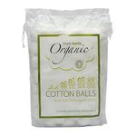 Simply Gentle Organic Cotton Wool Balls - Perfect for First Aid - Pure Cotton Balls for Skin Care with No Paraben & Alcohol - Hypoallergenic & Soft Free from Odours or Irritants - 1 Pack of 100 Balls