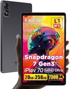 ALLDOCUBE iPlay 70 mini Ultra 8.8 inch Tablet, Snapdragon7+Gen3 2560×1600 IPS Android Tab, 144Hz Reflex, 20GB+256GB (1 TB), 7300mAh, PD 20W, Dual Speaker DTS, 6 Axis Gyro, WiFi6 BT5.4