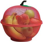 Fruits Bowl Basket Apple Shape Mesh