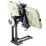 Metal Phone Tripod Mount Adapter, Phone Holder Stand with Arca Swiss Mount,1/4" Screw Mount, Ball Head Rotate Vertical & Horizontal, Fits iPhone 7 8 9 X 11 12 13 14 Max Plus Mini Se Pro