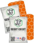 Bright Knight Reflective Tape Hexagon Hard Hat Reflective Stickers. 1" Orange Motorcycle Helmet Stickers Made With 3M Reflective Tape. Vinyl Waterproof Reflective Stickers to Stay Visible at Night 2pk