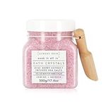 Sunday Rain Luxury Nourishing Bath Crystals, Vegan & Cruelty-Free with Vitamin Rich Acai Berry Extract & Natural Sea Salts, 500g