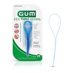 GUM EEZ-Thru Floss Threaders, Orthodontic Braces, Fixed Bridges & Dental Implants, 25 Count