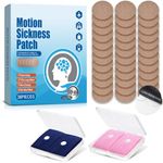 Motion Sickness Patches,36Pcs Anti Nausea Sea Sickness Patch with 2 Pairs Travel Sickness Bands Motion Car Sickness Wristbands for Nausea, Dizziness and Vomiting from Seasickness