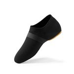 SANGEESON Jazz Shoe Slip-on for Women and Men's Dance Shoes, Black, 8-8.5 Women/7-7.5 Men