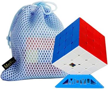 Oostifun OJIN MoYu MFJS MoFang JiaoShi Meilong M Cube 4x4 Cube Cubing Classroom Meilong 4 M 4x4x4 Smoothly Puzzle Brain Teasers Cube Puzzle with One Cube Bag and One Cube Tripod(Multi Color)