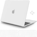 iCasso Compatible with MacBook Pro 13 inch Case 2022 2021-2016 Release A2338M2/M1/A2251/A2289/A2159/A1706/A1708, Plastic Hard Shell Case with 5 Rows Keyboard Cover for MacBook Pro 13"(Clear)