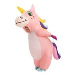 Spooktacular Creations Kids Inflatable Costume Full Body Unicorn Air Blow Up Halloween Costumes for Girl(Pink, Child 4-6yrs)