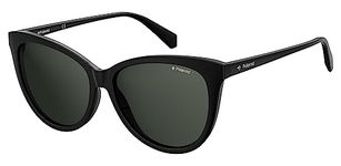 POLAROID Woman PLD 6104/S/X Sunglasses, Black, 56/145/15