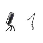 Rode NT-USB+ USB Condenser Microphone, Black | RODE PSA1 Swivel Mount Studio Microphone Boom Arm